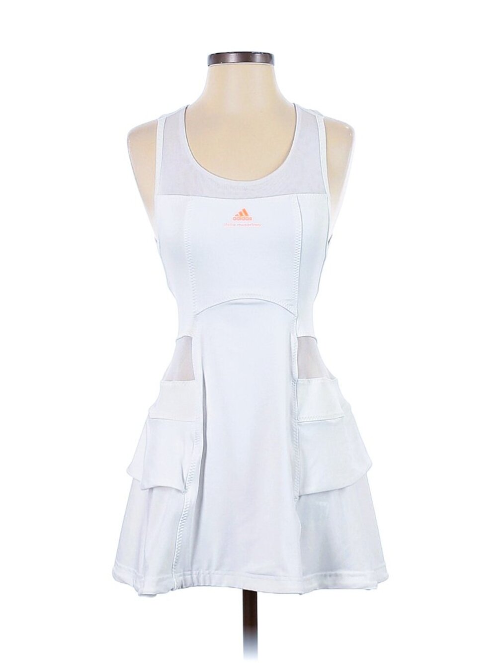 NWT Adidas Stella McCartney RARE BEAUTIFUL White Tennis Dress M Medium - Picture 4 of 10